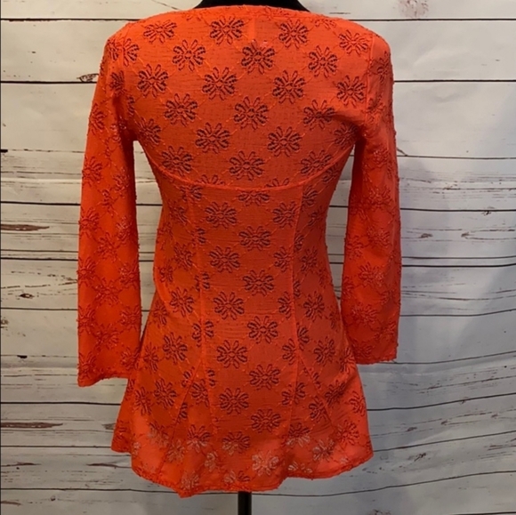 NWT FREE PEOPLE Daisy Pointelle Peplum Top - Picture 14 of 15
